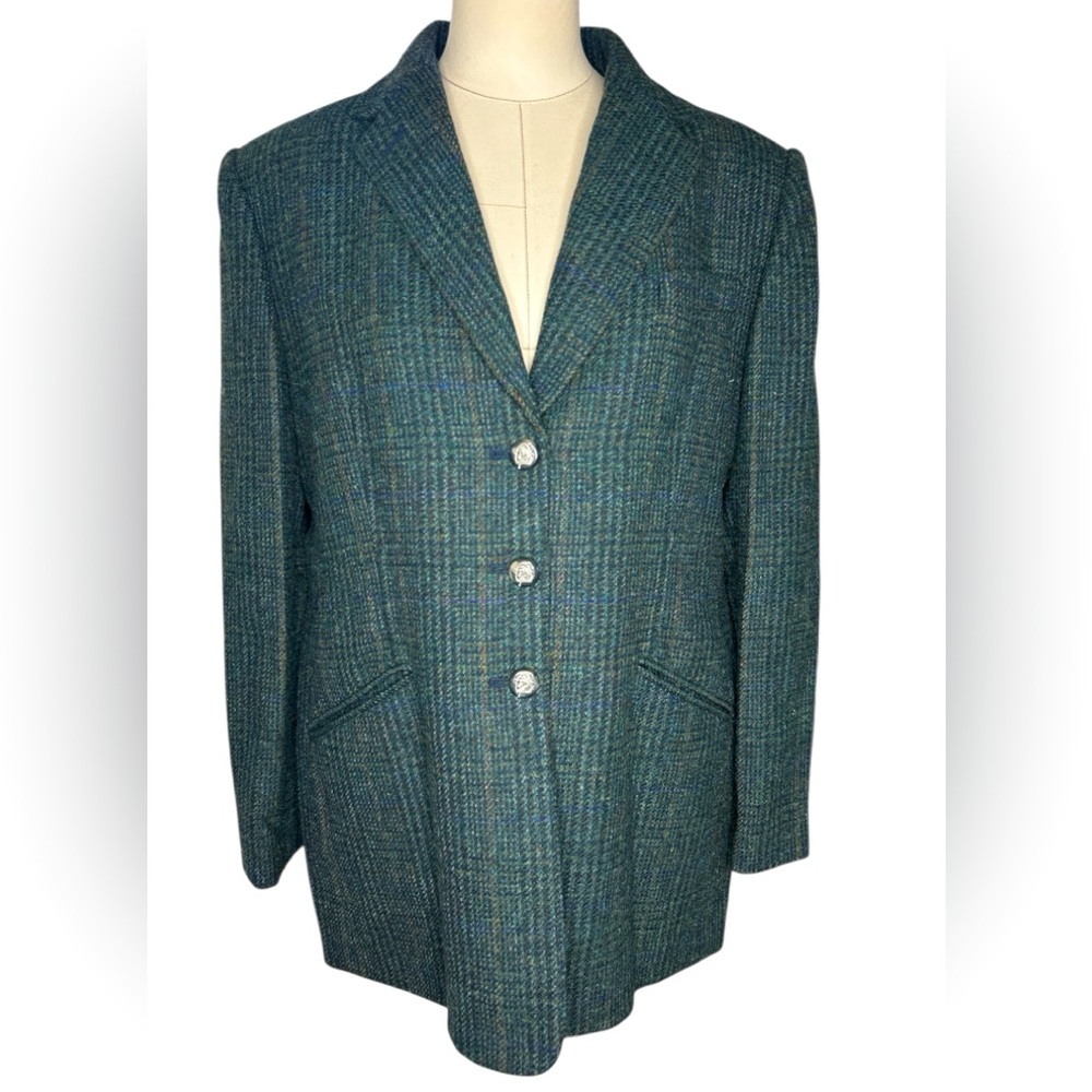 Vtg Lauren Ralph Lauren multicolored tweed blazer